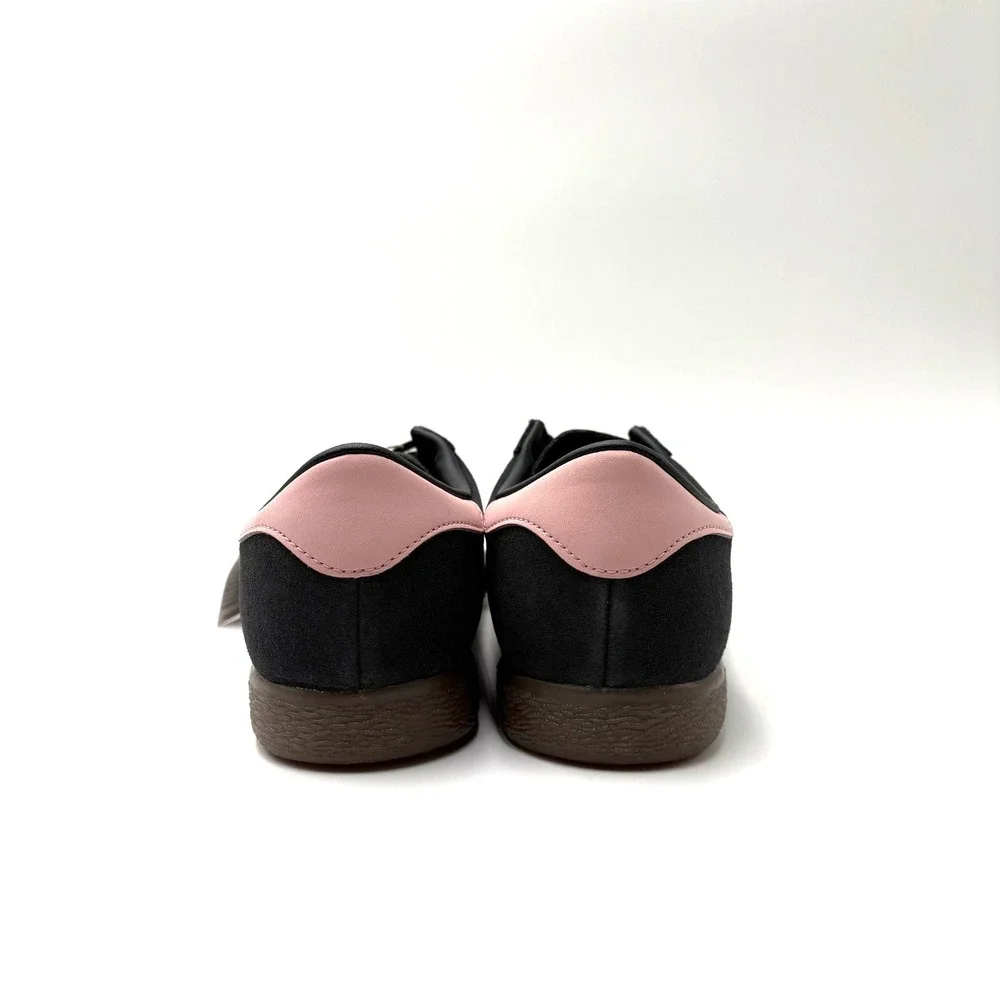 Adidas Originals Women's Sz 8.5 Stadt Carbon/Gum Pink Shoes Sneakers JQ9018 NEW